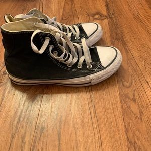 Black high top converse
